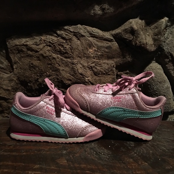 puma pink glitter sneakers